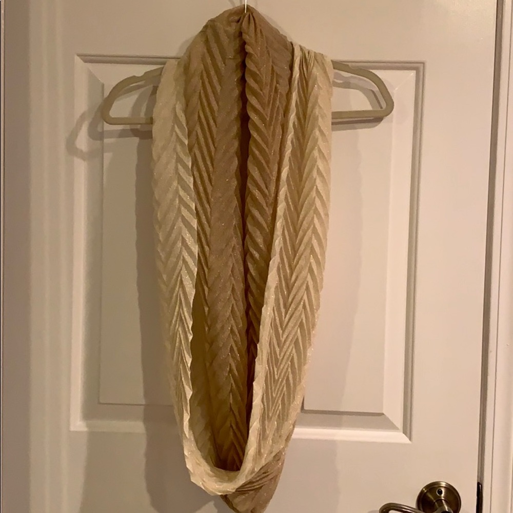 Gold infinity scarf